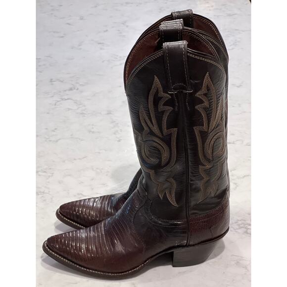 Justin Boots Dark Brown Ankle Boots - Picture 1 of 11